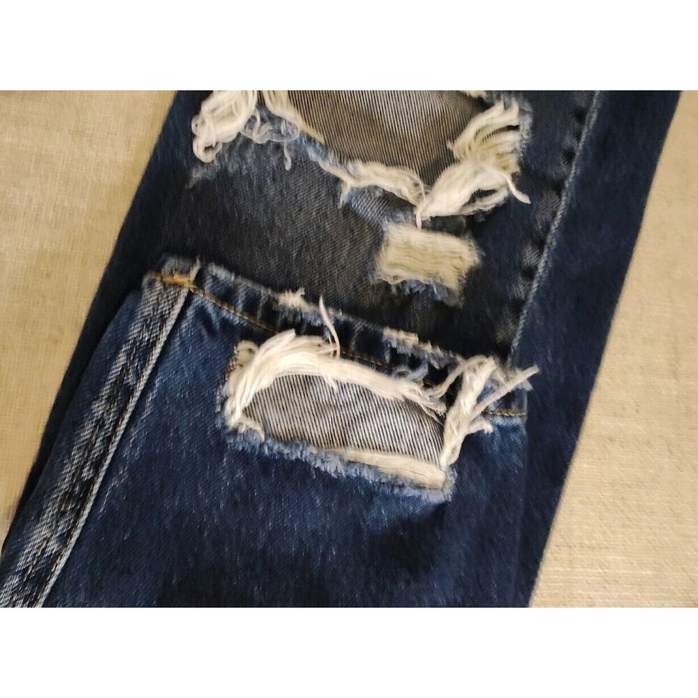 KanCan Jeans Size 13 30 Mid Rise Estilo Skinny Distressed Destroyed Jeans Denim - Picture 7 of 7
